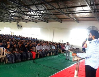 Motivational talk titled 